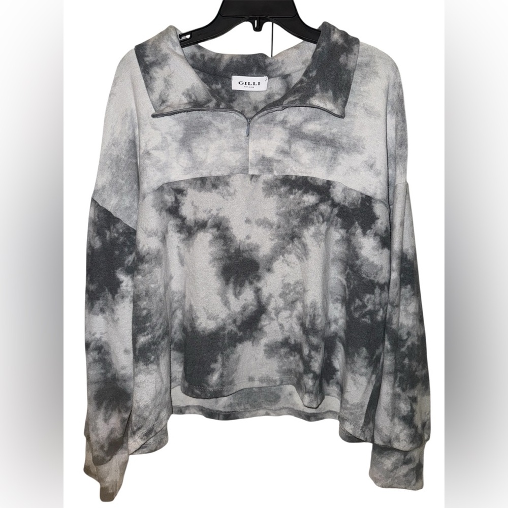 Gilli Tie-Dye Half-Zip Pull Over
